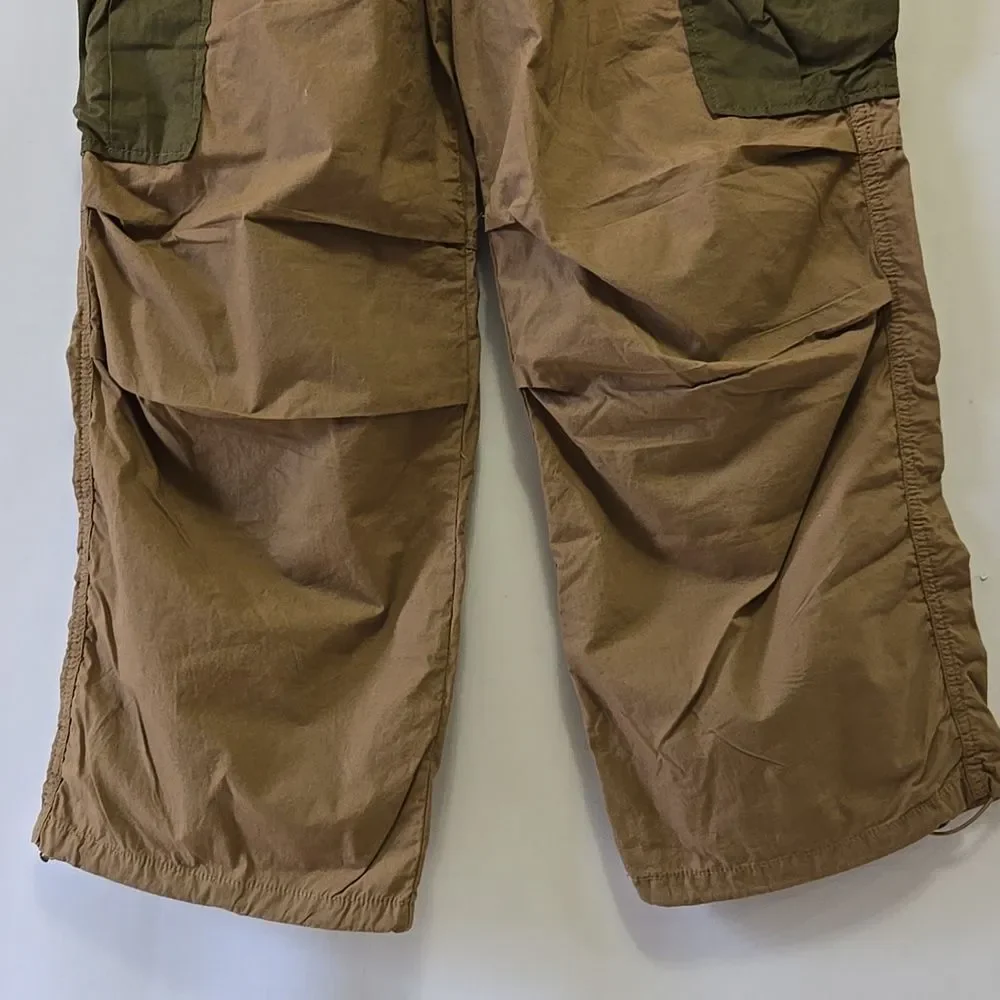 Anthropologie Tan Cargo Parachute Pants Size 28 Bungie‎ Ankle - Picture 10 of 16
